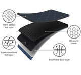 Joseph Joseph 50008 Glide Plus Advanced Ironing Board Cover, 130 x 38cm, Black/Blue