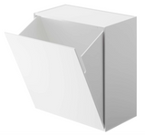 Click to see full view      Yamazaki Wall-Mount Storage Bin Home | Plastic | Trash Can, One Size, White