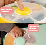 GoBe Kids Lunchbox with Snack Spinner, Watermelon Pink (STRAP AND STICKER NOT INCLUDED)