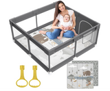 Fodoss Baby Playpen with Mat, Small Play Pen(47x47inch), for Babies and Toddlers, Pen Apartment, Yard Baby, Fence Area Playyard Activity Center