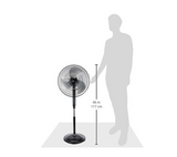 Sona 20" Remote Power Stand Fan SSOR 6075 Black
