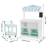 Teamson Kids My Dream Bakery Shop Treat Stand And Dessert Cart