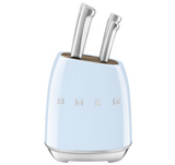 Smeg Pastel Blue Stainless Steel Knife Block Set