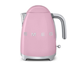 Smeg KLF03PKUK, 50's Retro Style Kettle, 1.7 L Capacity with Water Level Indicator, 360 Swivel Base, Anti-Slip Feet, Soft Opening Lid, Stainless Steel, Pink