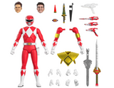 Super7 ULTIMATES! Mighty Morphin Power Rangers Red Ranger - 7" Power Rangers Action Figure with Accessories Classic TV Show Collectibles