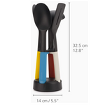 Joseph Joseph 10542 Elevate Slim Utensil Set with Ultra-Compact Storage Stand (4 Pieces)
