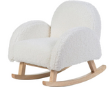 Childhome - Rocking chair for children - super soft teddy fabric, antique white natural 52 x 45 x 51 cm, Twin