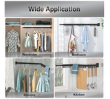 Wall Mounted Clothes Hanger Rack, Retractable Clothes Drying Rack,Space-Saver, Laundry Drying Rack,Collapsible, for Laundry,Balcony, Mudroom, Bedroom,Dark Grey Color,sh-02