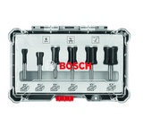 BOSCH RBS006SBS 6-Piece (Universally Compatible Accessory) Carbide-Tipped Groove Cutter Router Bit Assorted Set