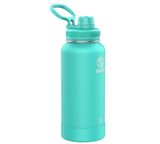 Takeya 51028 Actives Insulated Stainless Water Bottle with Insulated Spout Lid, 32oz, Teal