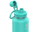 Takeya 51028 Actives Insulated Stainless Water Bottle with Insulated Spout Lid, 32oz, Teal