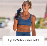 Takeya 51028 Actives Insulated Stainless Water Bottle with Insulated Spout Lid, 32oz, Teal