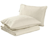 Laura Ashley Felicity Collection Quilt Set-100percent Cotton, Reversible, All Season Bedding with Matching Sham(s), Pre-Washed for Added Softness, Queen, Ivory, 212691