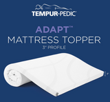 Tempur-Pedic TEMPUR Supreme 3-Inch Mattress Topper, Medium Firm, California King, White