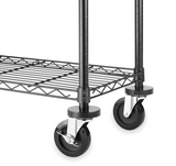 Whitmor Wheels for Whitmor Supreme Shelving Units - Heavy Duty Supports Up To 500 Pounds (Set of 4)
