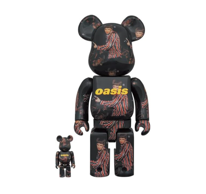 Medicom Oasis Knebworth 1996 Noel Gallagher 100% and 400% Bearbrick Figure 2-Pack Main image