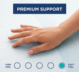 TEMPUR-Adapt + Cooling 3-Inch Queen Mattress Topper, Medium Luxury Premium Foam, Washable Cover