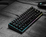 CORSAIR CS-CH-9194014-NA K65 RGB Mini 60% Mechanical Gaming Keyboard, Cherry MX Speed,Black