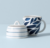 Lenox Blue Bay 2-Piece Creamer & Sugar Bowl Set, 1.15 LB