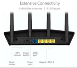 ASUS RT-AX3000P Dual Band WiFi 6 (802.11ax) Router