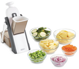 DASH Safe Slice Mandoline With Thickness Adjuster, Grey, Adjustable Size, DSM100
