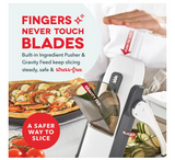 DASH Safe Slice Mandoline With Thickness Adjuster, Grey, Adjustable Size, DSM100