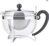 Bodum 1922-16-6 Chambord Tea Pot with Metal Lid and Metal Filter, 1.0L