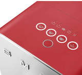 Smeg BCC02RDMUK Automatic Coffee Machine with Steam Wand, Red