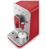 Smeg BCC02RDMUK Automatic Coffee Machine with Steam Wand, Red