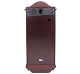 SEIKO Stately Dark Brown Solid Oak Case Wall Clock with Pendulum and Chime, QXH004B