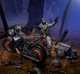 G.I. Joe Classified Series #127, Night Force Jason "Shockwave" Faria & Night Pursuit Cycle, Collectible 6 Inch Action Figure, Vehicle & 17 Accessories