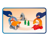 BRIO 33972 Action Tunnel Travel Set - Kids Creative Building Toys and Wooden Toy Train Sets and Wooden Tracks FSC 100% Sustainable | Smart-Tech Sound Tech Toy Full Set