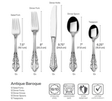 Wallace Antique Baroque 65pc Cutlery Set