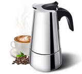 Godmorn Stovetop Espresso Maker, Moka Pot, Italian Coffee Maker 450ml/15oz/9 cup (espresso cup=50m), Classic Cafe Percolator Maker, Stainless Steel, Suitable for Induction Cookers