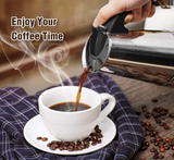 Godmorn Stovetop Espresso Maker, Moka Pot, Italian Coffee Maker 450ml/15oz/9 cup (espresso cup=50m), Classic Cafe Percolator Maker, Stainless Steel, Suitable for Induction Cookers