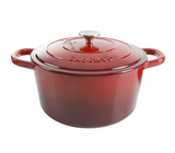 Crock-Pot Artisan Scarlet Cast Iron Dutch Oven, 5 quart, Red
