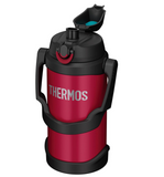 Thermos FJQ-2000 Red Sports Jug with Lockable Lid and Handle, 2.0L, Red