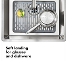 OXO 13138200 Good Grips All-Silicone Sink Mat, LARGE RECTANGLE Silver