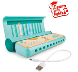 Hape Learn With Lights Harmonica Green