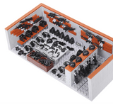 Military Base Army Base Building Blocks Sets WW2 Battle Brick Armory Swat Team Weapons Pack Toys Compatible with Lego(568 Pcs), No box