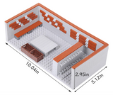 Military Base Army Base Building Blocks Sets WW2 Battle Brick Armory Swat Team Weapons Pack Toys Compatible with Lego(568 Pcs), No box