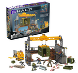 Mega Halo Infinite Building Toys Set, Floodgate Firefight with 634 Pieces, 4 Micro Action Figures, Poseable Articulation, Accessories, Kids or Adult