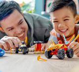 LEGO NINJAGO Kai&Ras's Car&Bike Battle 71789 Building Toy Set (103 Pcs),Multicolor