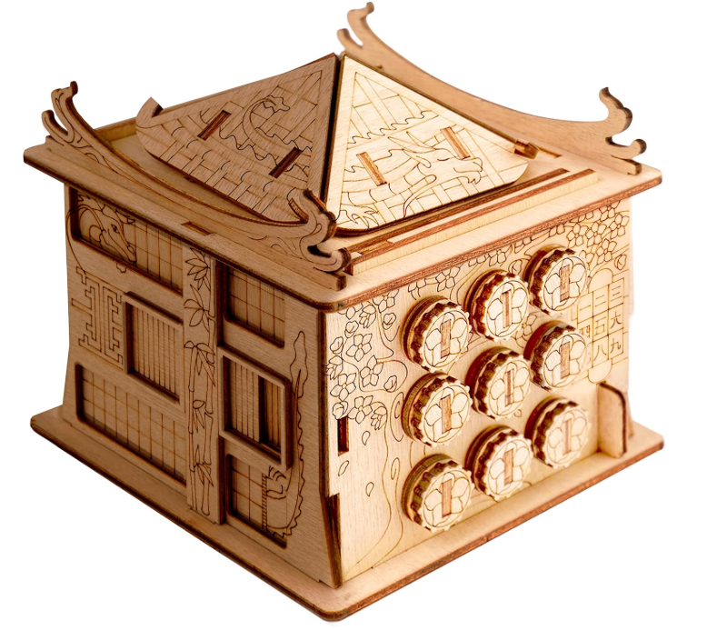 ESC WELT House of Dragon Puzzle Box - Escape Room in a Box - Brain Teaser Games for Adults - 3d Board Games with Hidden Compartment - Gift Box - Cash Puzzles Money Box - Wooden Board Game for Adults Main image