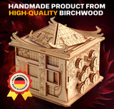 ESC WELT House of Dragon Puzzle Box - Escape Room in a Box - Brain Teaser Games for Adults - 3d Board Games with Hidden Compartment - Gift Box - Cash Puzzles Money Box - Wooden Board Game for Adults