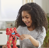 Marvel Avengers Mech Strike Monster Hunters Hunter Suit Iron Man Toy, 8-Inch-Scale Deluxe Action Figure, Toys for Kids Ages 4 and Up