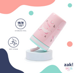 Zak Designs Spidey and His Amazing Friends Kelso Tumbler Set, Leak-Proof Screw-On Lid with Straw, Bundle for Kids Includes Plastic and Stainless Steel Cups with Bonus Sipper, 3pc Set, Non-BPA