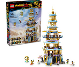 LEGO Monkie Kid Celestial Pagoda Building Toy with Tower, Colour Stones and Fantasy Figures 80058 (1621 Pieces)