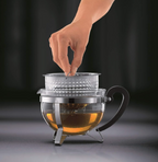Bodum 1970-01 Chambord Tea Pot with Coloured Plastic Lid, 1.3L, Black