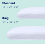 Casper Hybrid Pillow for Sleeping, Standard, White